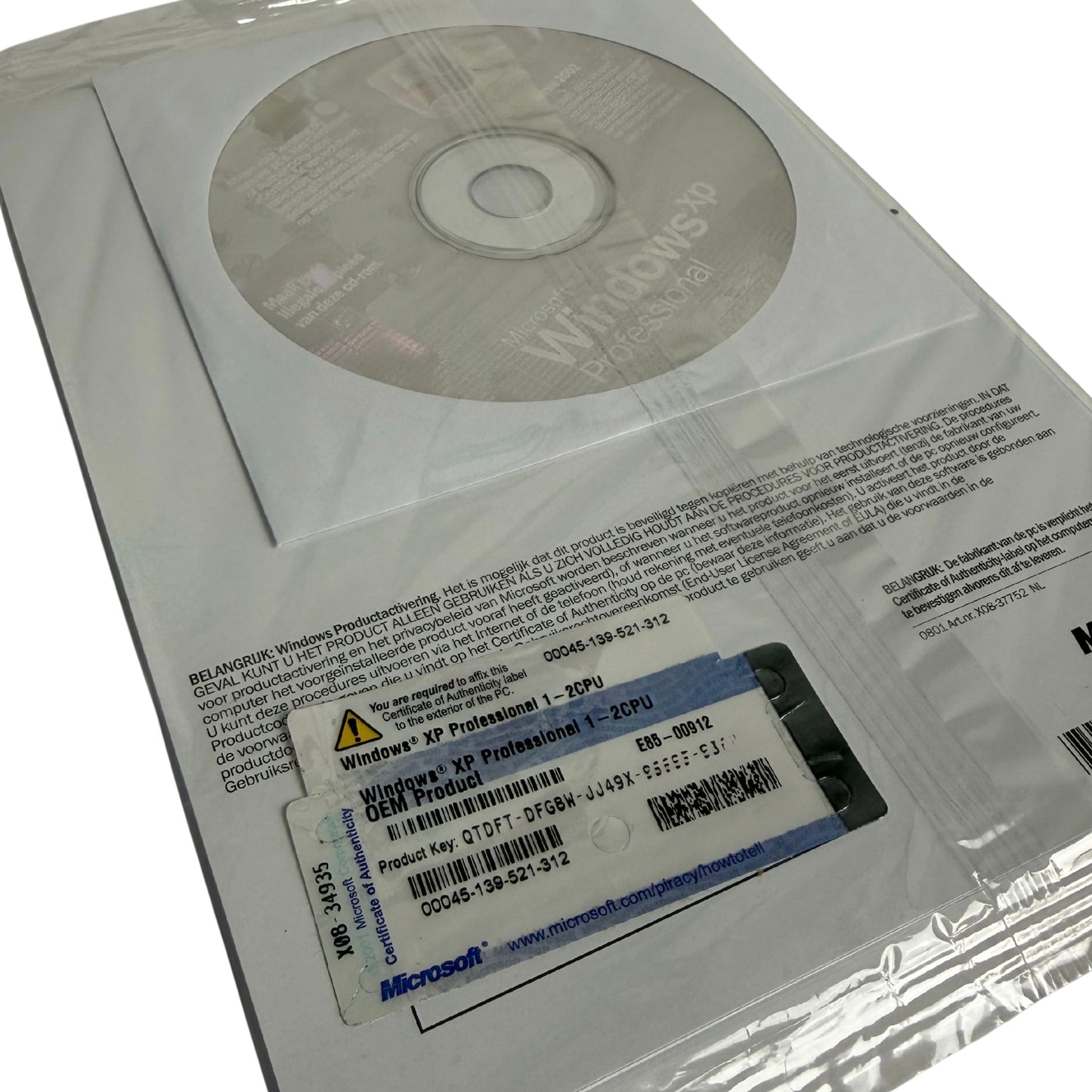 Microsoft Windows XP Professional OEM CD (2002)