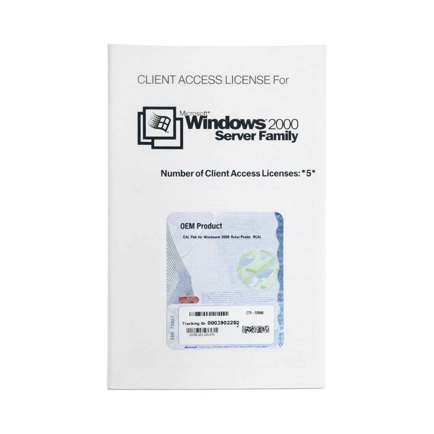 Microsoft Windows 2000 Server Family 5 CALs OEM Licentie