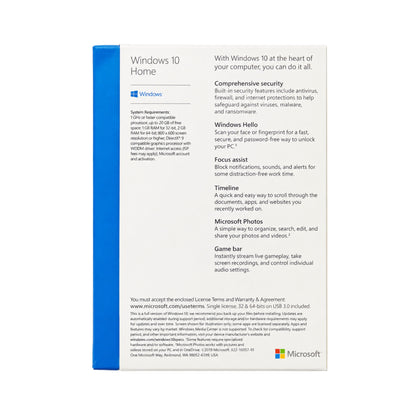 Microsoft Windows 10 Home Retail USB