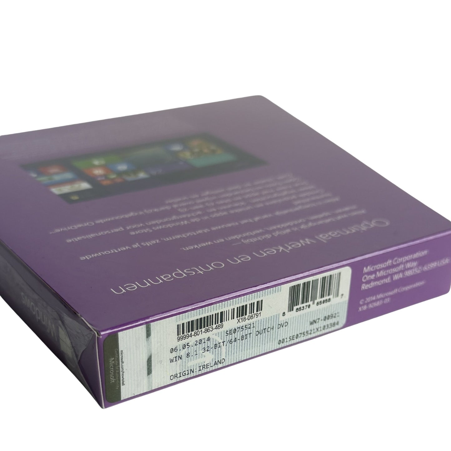 Microsoft Windows 8.1 Volledige Versie Retail DVD