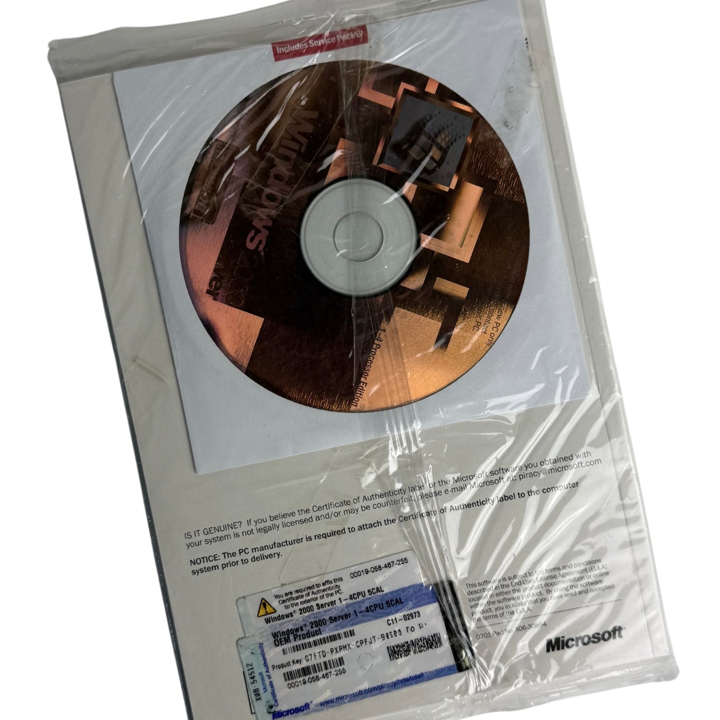 Microsoft Windows 2000 Server OEM CD (Getting Started)