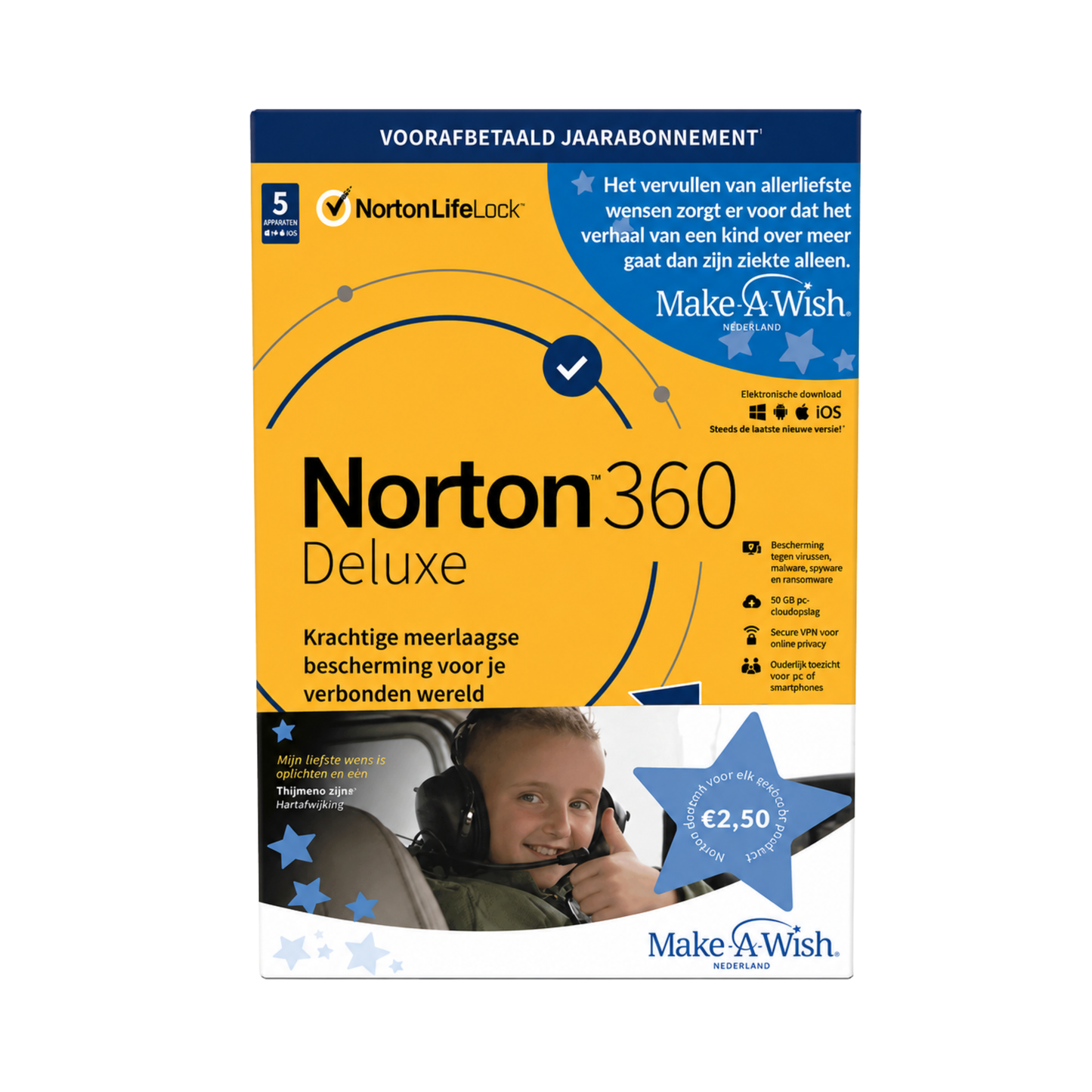 Norton 360 Deluxe 5 Apparaten | Nieuw in Originele Verpakking