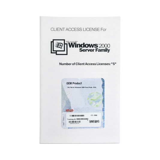 Microsoft Windows 2000 Server Family 5 CALs OEM Licentie
