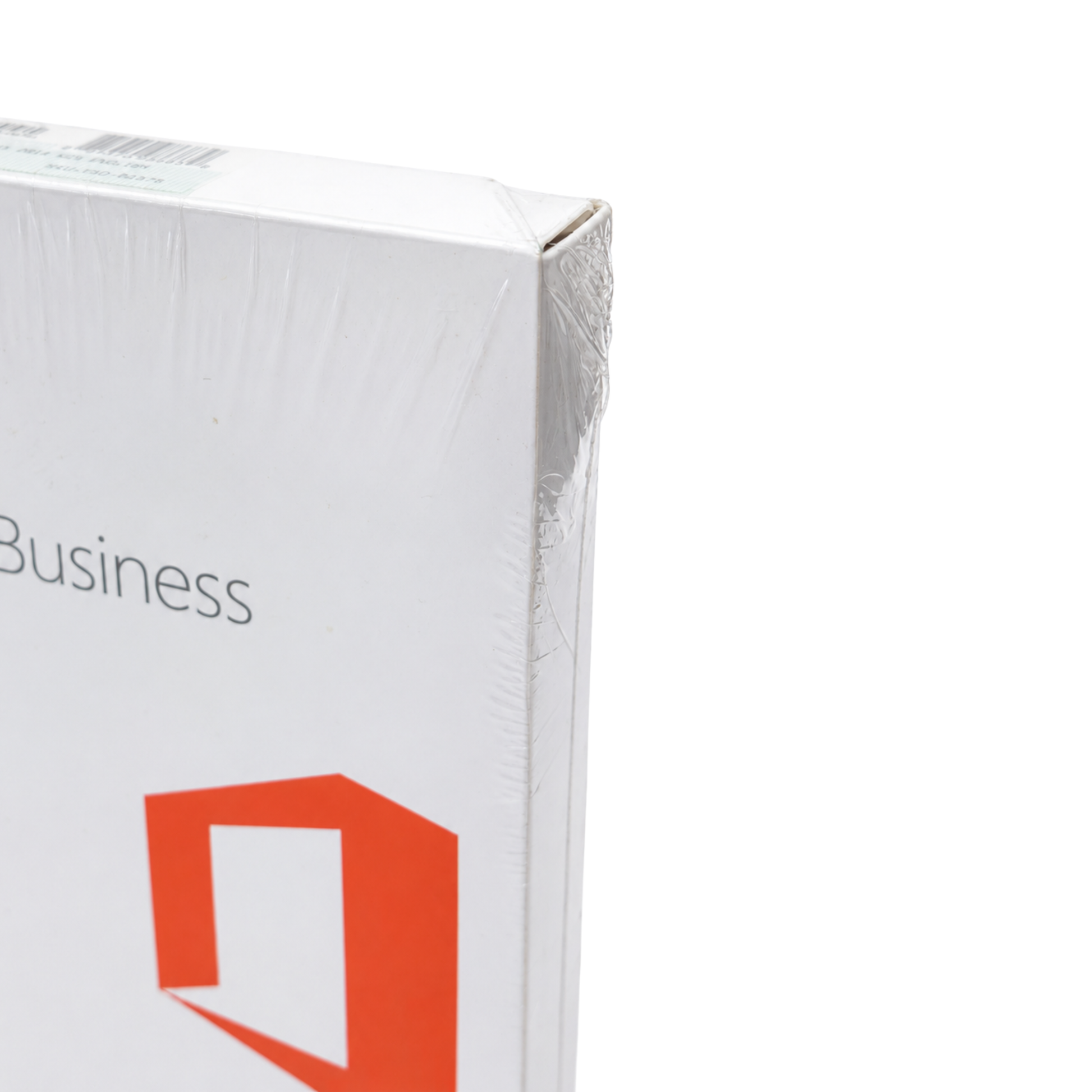 Close-up van Microsoft Office Home & Business 2016 Retail verpakking