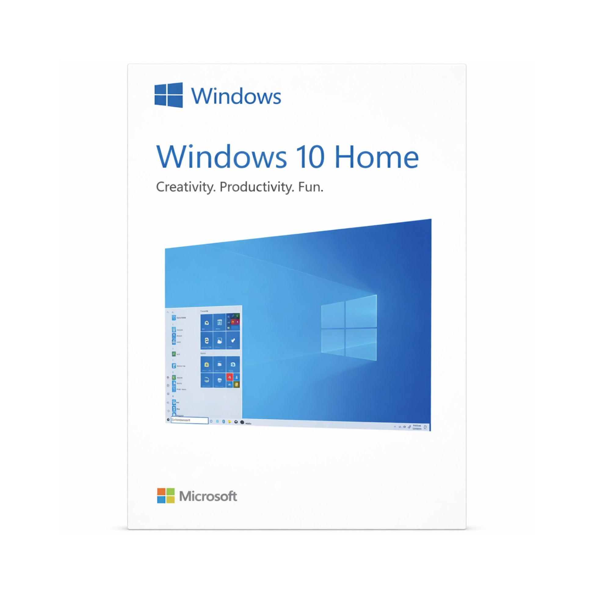 Gesealde Windows 10 Home retail USB verpakking met originele Microsoft licentie voor installatie op pc of laptop