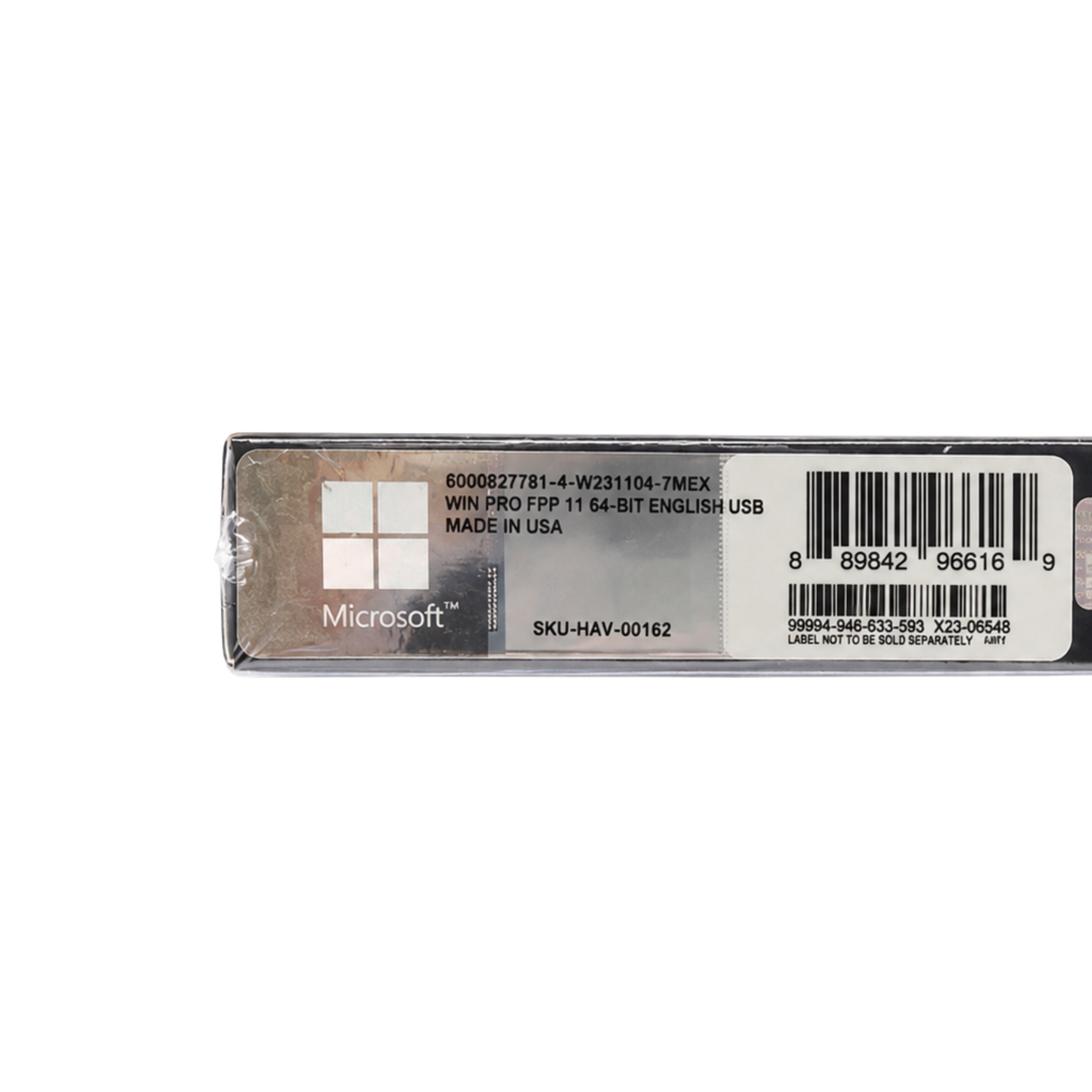 Microsoft Windows 11 Pro Retail USB verpakking met barcode