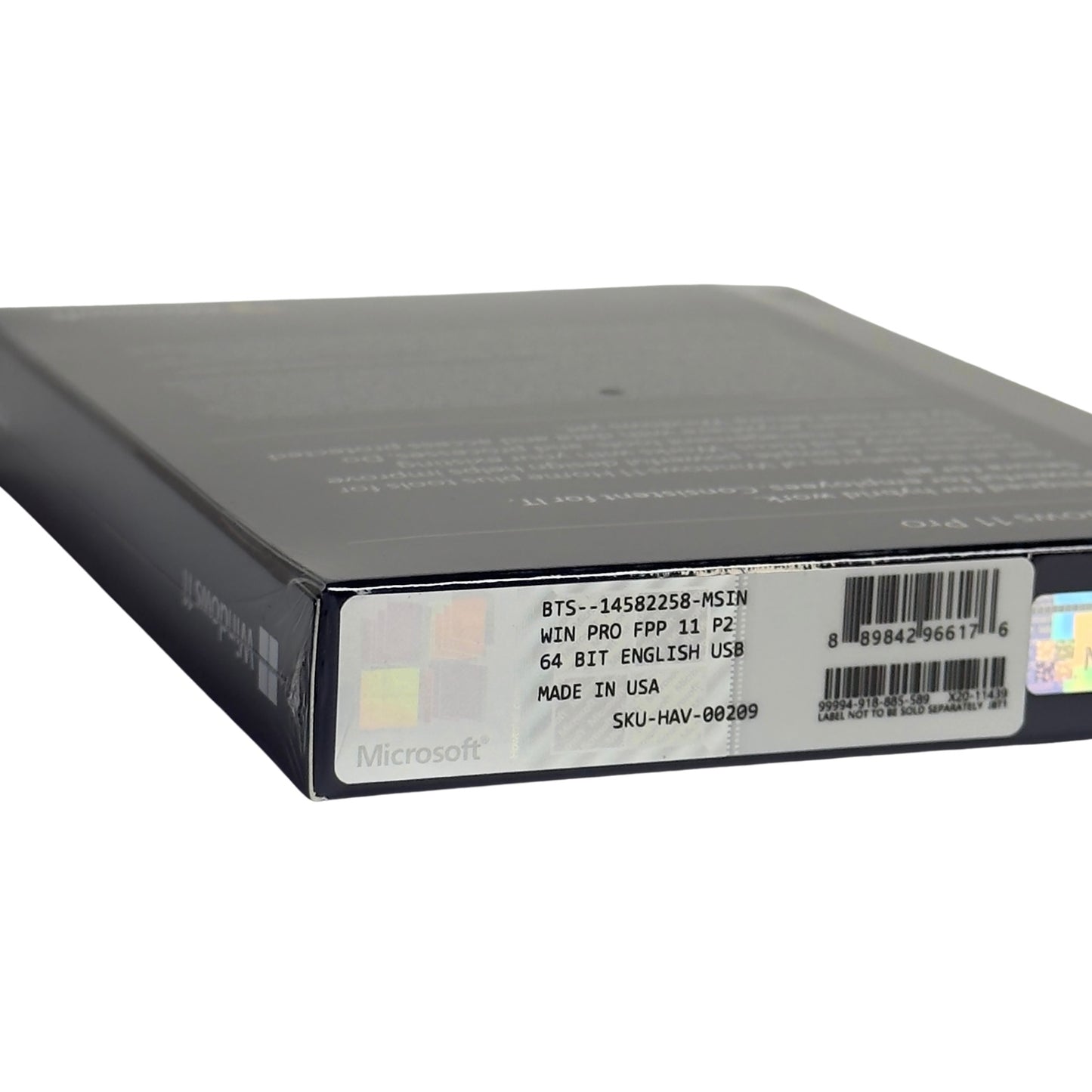 Gesealde Windows 11 Pro USB verpakking met originele licentie en productkey voor installatie op pc