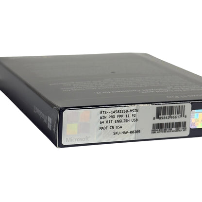 Gesealde Windows 11 Pro USB verpakking met originele licentie en productkey voor installatie op pc