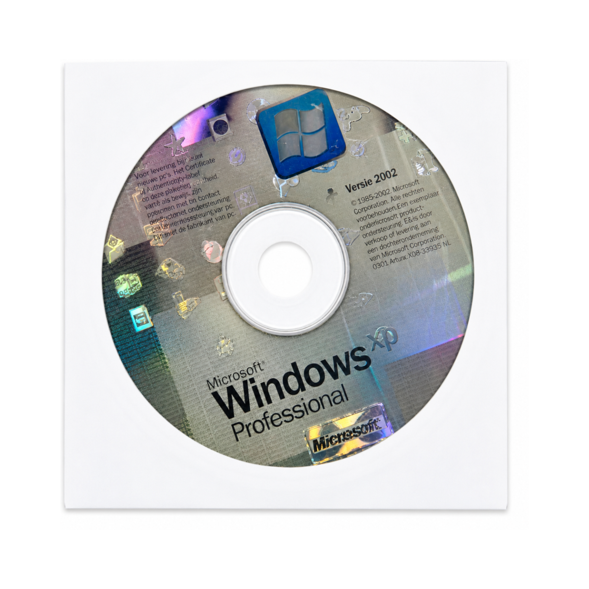 Microsoft Windows XP Professional OEM installatie-cd
